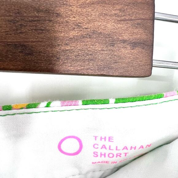 Lilly Pulitzer The Callahan Shorts Sz 0 Tropical Green Beach Beach Ocean Pool - Picture 4 of 9